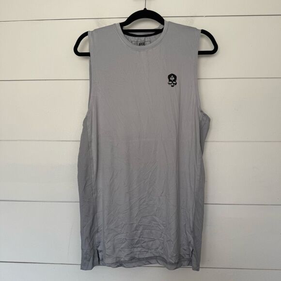 Zero Foxtrot Men’s Large Light Grey Athletic Tank Top - Picture 1 of 4